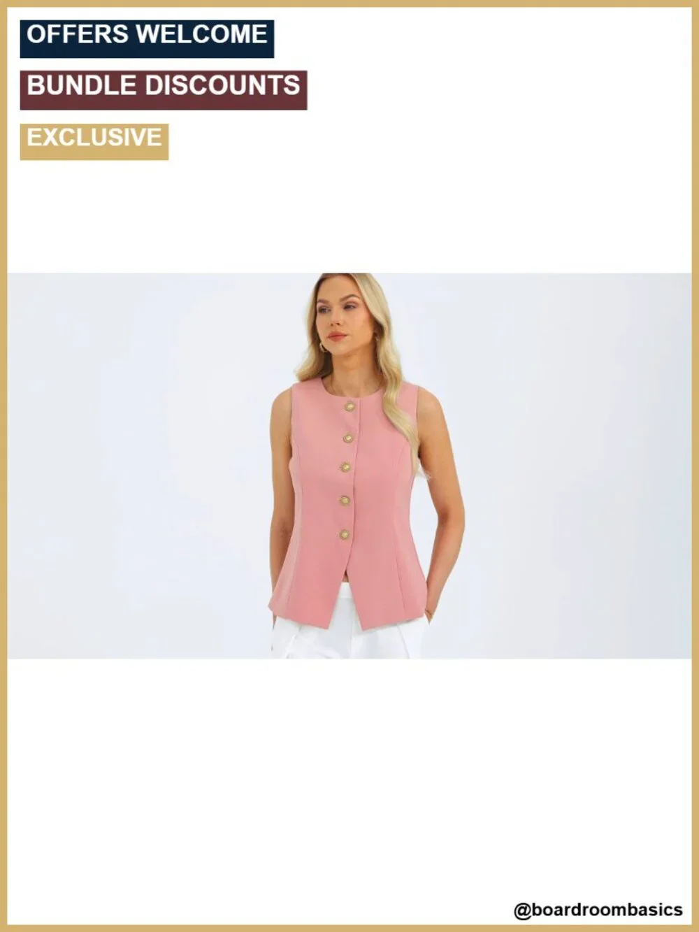 N/A sleeveless blazer
